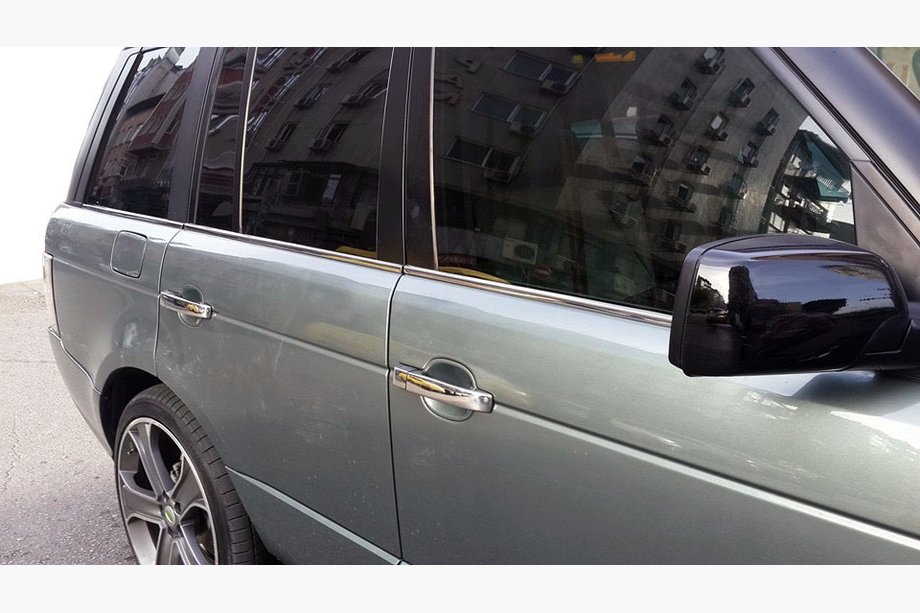 Range Rover III L322 2002-2012 Cornici Finestrini Acciaio Inox (6 pz) Foto 1