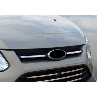 Coperture cromate per griglia superiore 2013-2018 (2 pz, acciaio inox) Ford Custom 2013-2022 foto 1