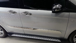 Ford Courier 2014-2023 Modanature porte acciaio inox (4 pezzi) foto 3