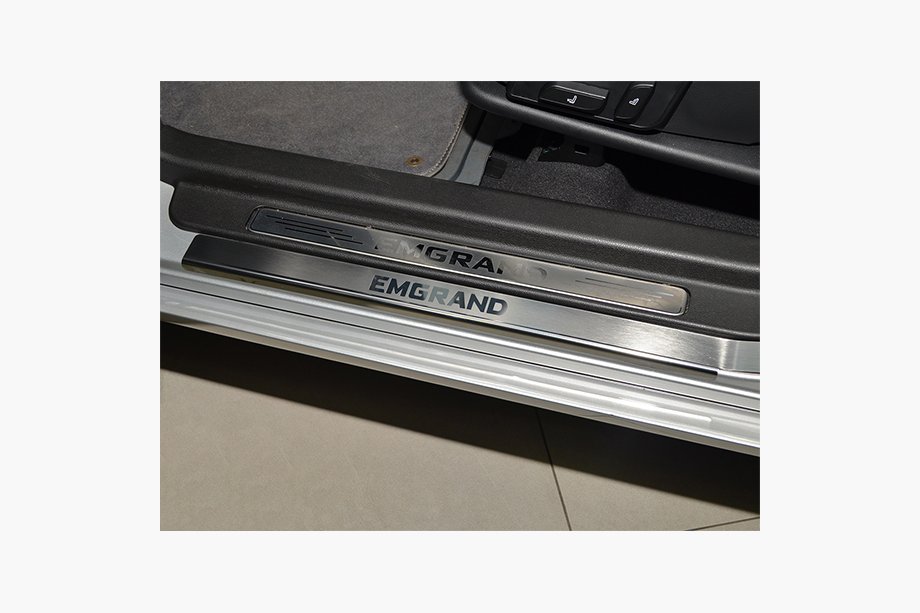 Geely Emgrand X7 2011- Battitacco Natanika Premium in acciaio inox (4 pz) Image