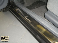 Daewoo Lanos 1998-2017 Coprisoglia Nataniko (4 pz, acciaio inox) foto 1