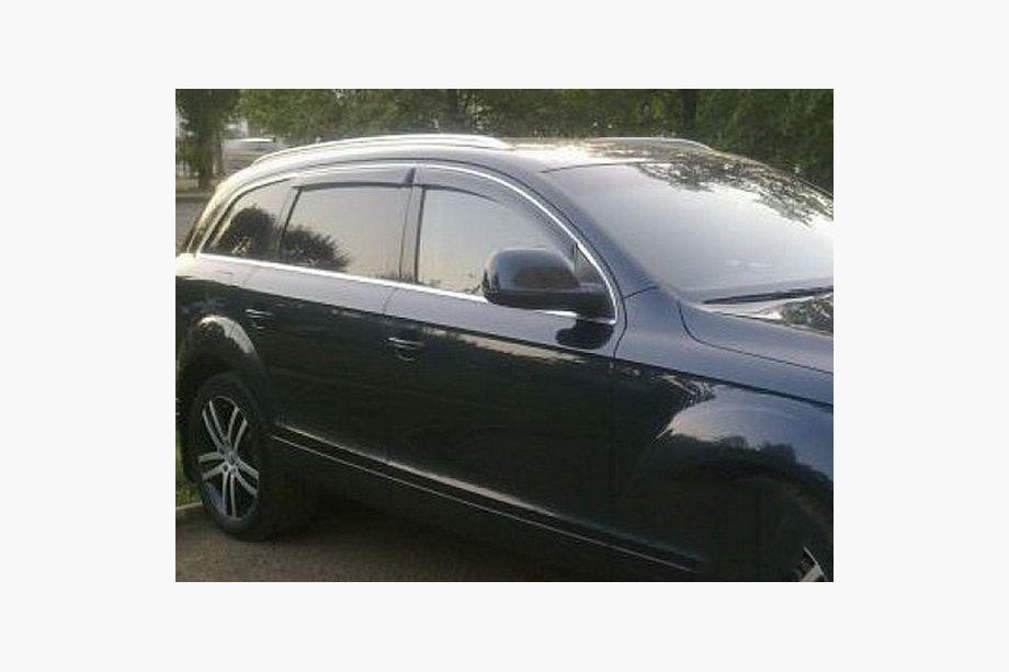 Audi Q7 2005-2015 Deflettori finestrini con modanatura cromata (4 pz, HIC) Foto 5