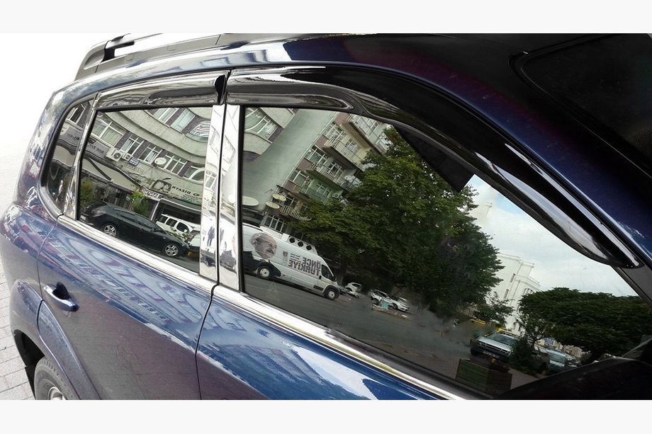 Hyundai Tucson JM 2004- Deflettori Finestrini (4 pz, Perflex Sport) Foto 1