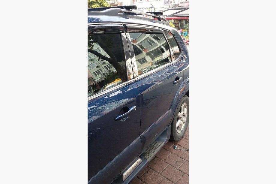Hyundai Tucson JM 2004- Deflettori Finestrini (4 pz, Perflex Sport) Foto 11