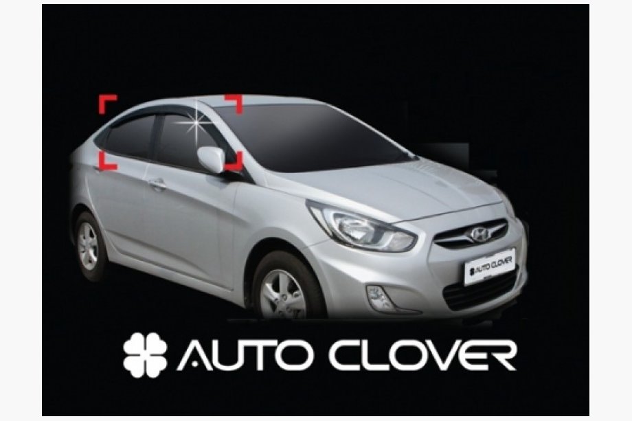 Hyundai Accent 2006-2010 Deflettori Finestrini (4 pz, Clover, Corea) Image