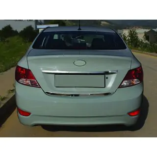 Modanatura bagagliaio acciaio inox Hyundai Accent 2011-2017 foto 1