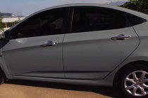Hyundai Accent 2011-2017 Coperture Maniglie Porta Cromate (4 pz, Acciaio Inox) OmsaLine - Acciaio Inox Italiano foto 1
