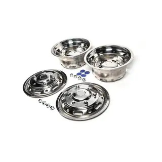 Copricerchi in acciaio inox Exclusive V1 (2 pezzi, 4 pz) Volkswagen Crafter 2006-2016 foto 1