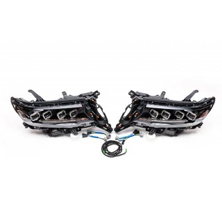Fari anteriori Lexus-Design 4-LED V1 (2017+, 2 pz) Toyota Land Cruiser Prado 150 2009-2023 foto 4