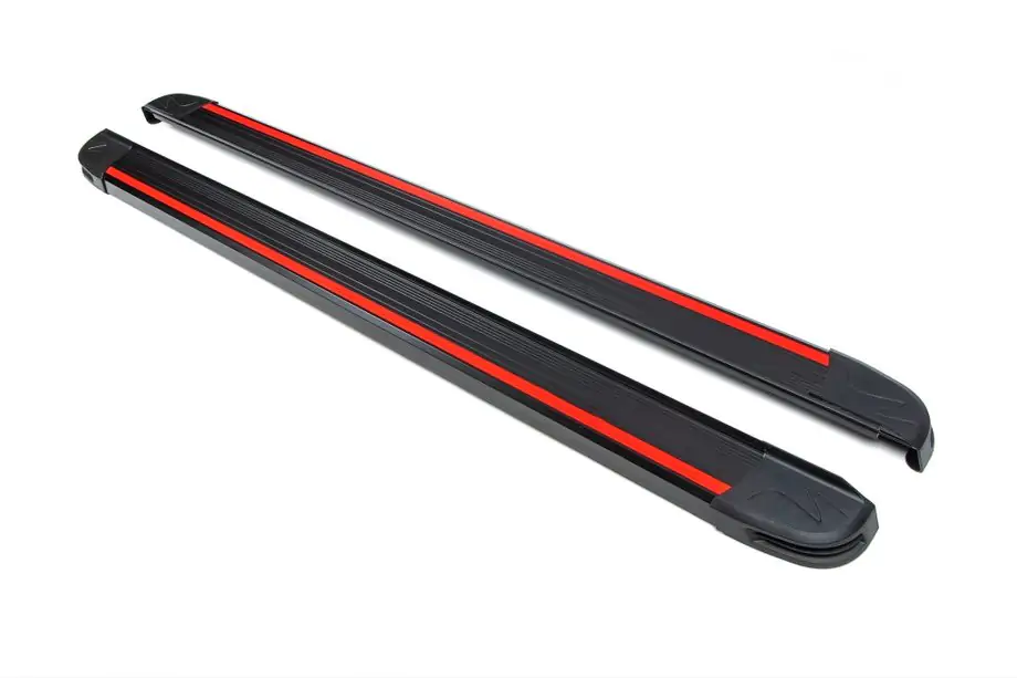 Ford Custom 2013-2022 Pedane Laterali Maya Red (2 pz, Alluminio) Foto 2