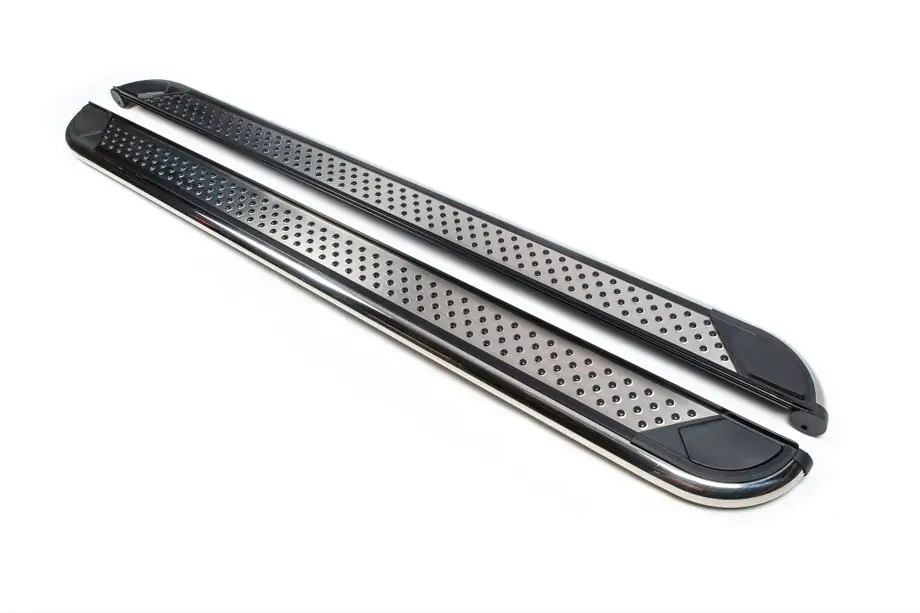 Ford Connect 2010-2013 Pedane Laterali Maydos V2 (2 pz, Alluminio e Acciaio Inox) Base Standard Foto 2