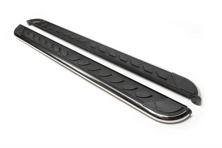 Volkswagen T5 Caravelle 2004-2010 Pedane Laterali Maydos V1 (2 pz, Alluminio e Acciaio Inox) Image