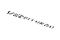 Mercedes GLE/ML class W166 2011-2018 Badge V12 Biturbo Cromo foto 1