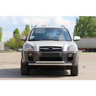 Protezione Anteriore ST014 (Acciaio Inox) Hyundai Tucson JM 2004- foto 2