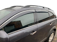 Chevrolet Captiva 2006-2019 Deflettori finestrini con cromatura (4 pz, CSV029-AC) foto 1
