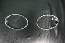 Hyundai Santa Fe 2 2006-2012 Coperture cromate per fendinebbia (2 pz, plastica) foto 1