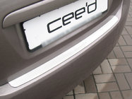 Kia Ceed 2007-2012 Protezione Paraurti Posteriore Nataniko (HB, Acciaio Inox) foto 1
