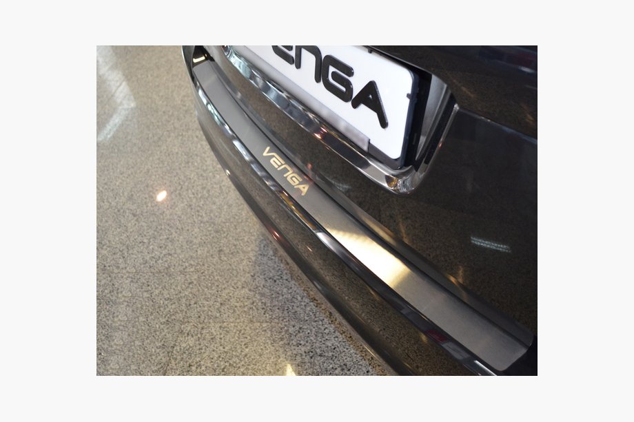 Kia Venga 2010-2019 Protezione paraurti posteriore Natanika (acciaio inox) Foto 1
