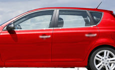 Kia Ceed 2007-2012 Cornici Finestrini Acciaio Inox (4 pz) foto 2