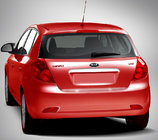 Kia Ceed 2007-2012 Modanatura sopra targa (HB, acciaio inox) foto 1
