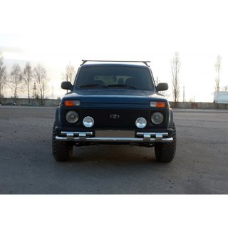 Protezione Anteriore ST015 (Acciaio Inox) Lada Niva та Urban 1977- foto 1