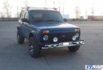 Lada Niva та Urban 1977- Protezione Anteriore ST015 (Acciaio Inox) foto 3
