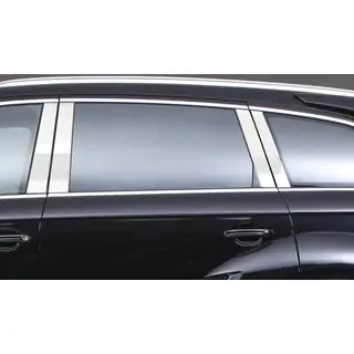 Modanature Montanti Porta in Acciaio Inox Audi Q7 2005-2015 foto 4