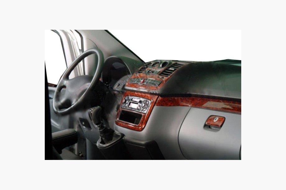 Mercedes Viano 2004-2014 Copertura cruscotto Meric (parte anteriore) 2004-2006, Carbonio Foto 3