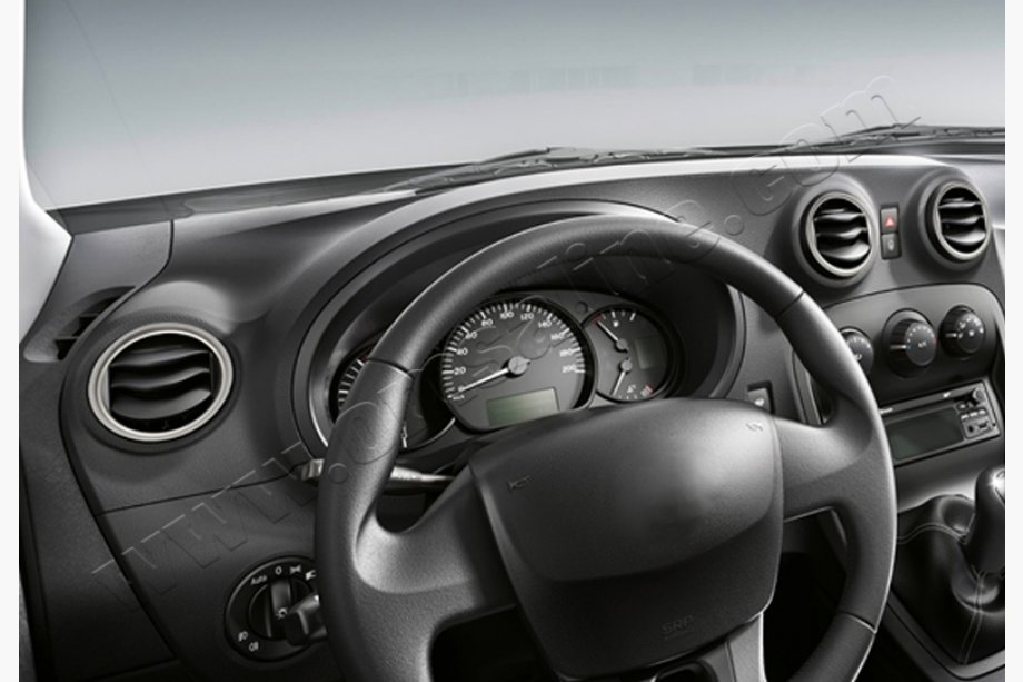 Mercedes Citan 2013-2021 Cornici bocchette aria interne (4 pz, acciaio inox) Foto 2