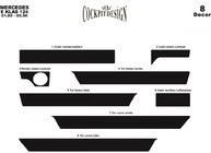 Mercedes E-class W124 1984–1997 Coperture cruscotto (Meric) Legno foto 2