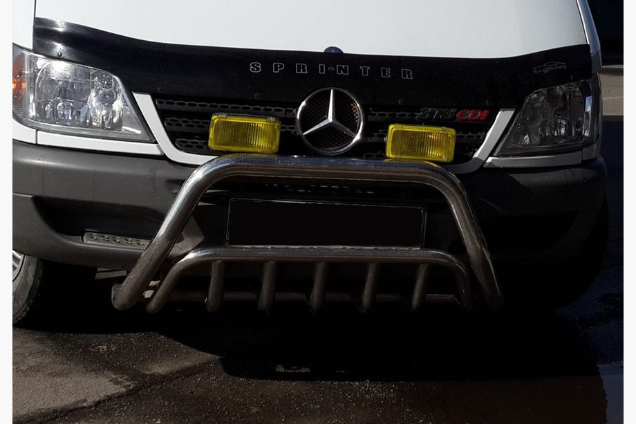 Mercedes Sprinter W901/902/903/904/905 1995–2006 Protezione Anteriore WT002 (Acciaio Inox) Image