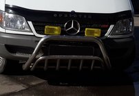 Mercedes Sprinter W901/902/903/904/905 1995–2006 Protezione Anteriore WT002 (Acciaio Inox) foto 1