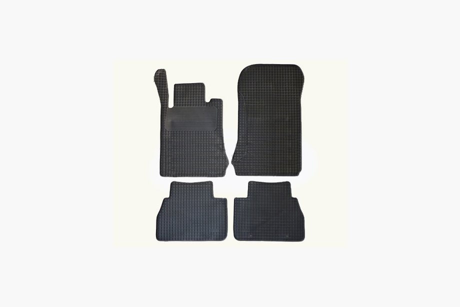 Mercedes E-class W210 1995-2002 Tappetini in gomma originali (4 pz, Doma) Image