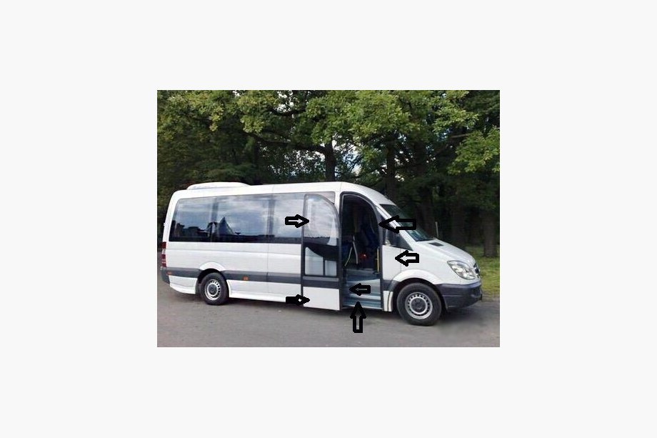 Mercedes Sprinter W906 2006–2018 Kit porta passeggero Image