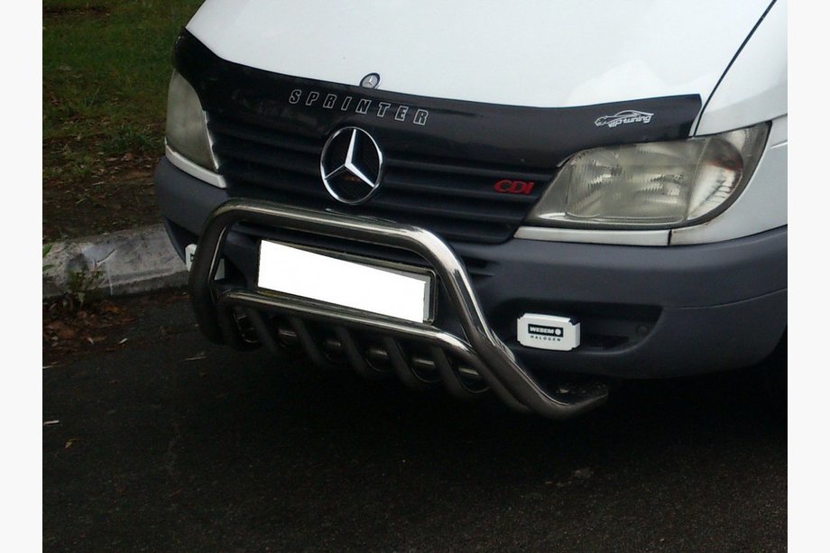 Mercedes Sprinter W901/902/903/904/905 1995–2006 Protezione Anteriore WT002 (Acciaio Inox) 1995-2000 Foto 3
