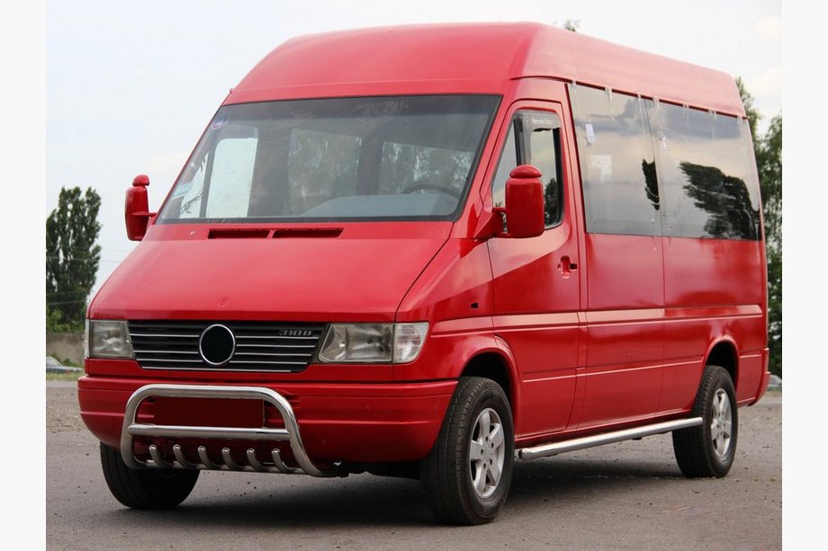 Mercedes Sprinter W901/902/903/904/905 1995–2006 Protezione Anteriore WT008 (Acciaio Inox) Image