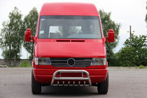 Mercedes Sprinter W901/902/903/904/905 1995–2006 Protezione Anteriore WT008 (Acciaio Inox) foto 2