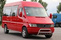 Mercedes Sprinter W901/902/903/904/905 1995–2006 Protezione Anteriore WT008 (Acciaio Inox) foto 3