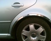 Dacia Sandero 2013-2020 Bordini passaruota in acciaio inox (4 pz) Dal 2016 foto 1