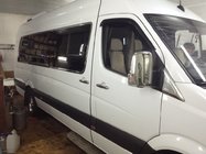 Mercedes Sprinter W906 2006–2018 Cornice completa finestrini Long / ExtraLong (acciaio inox) foto 2