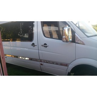 Modanature porte in acciaio inox Volkswagen Crafter 2006-2016 foto 4