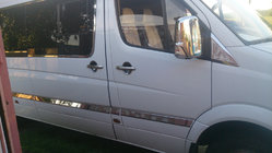 Mercedes Sprinter W906 2006–2018 Modanature porte in acciaio inox foto 5
