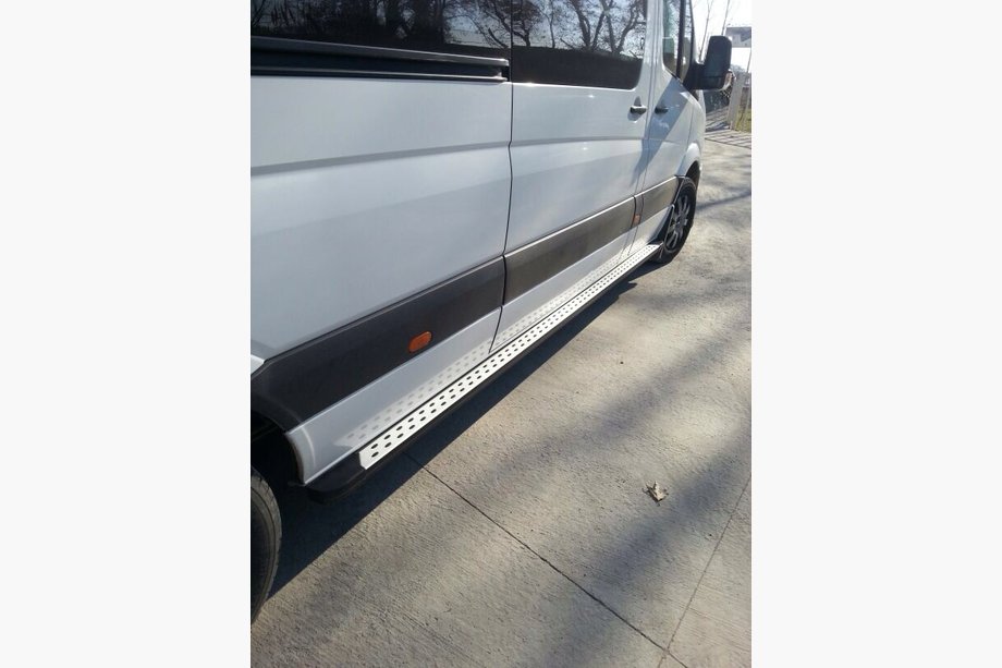 Mercedes Sprinter W901/902/903/904/905 1995–2006 Pedane Laterali DOT-Line (2 pz, Alluminio) Foto 2