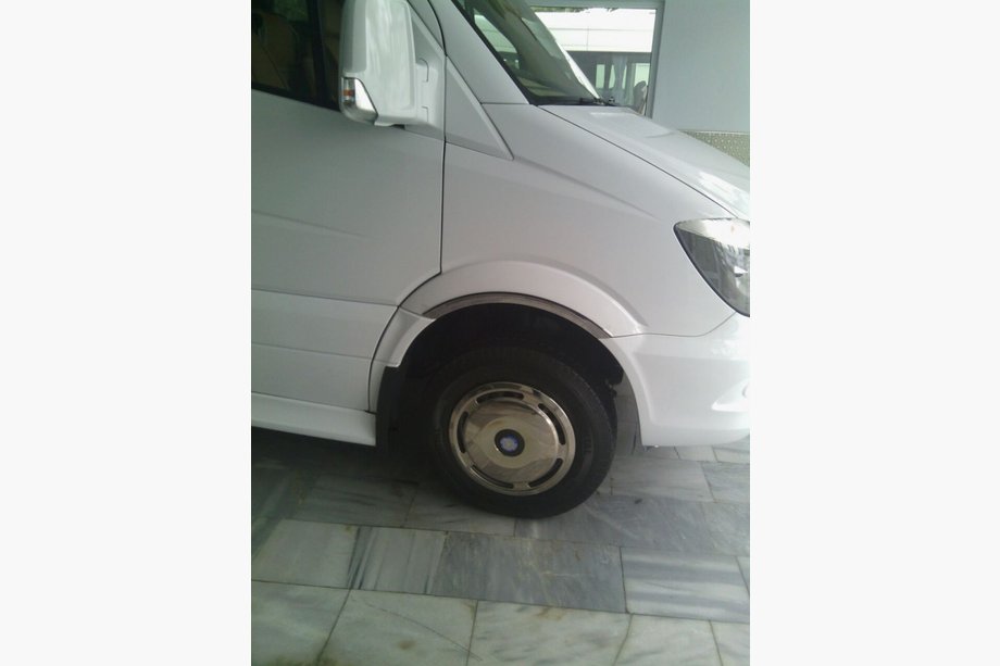 Mercedes Sprinter W906 2006–2018 Bordini passaruota stretti acciaio inox (4 pz) Foto 2
