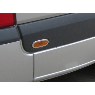 Cornici cromate per luci di posizione (6 pz, acciaio inox) Volkswagen Crafter 2006-2016 foto 2
