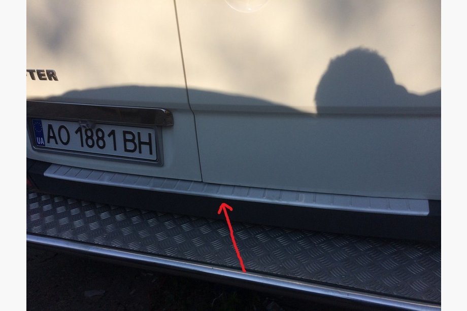 Mercedes Sprinter W906 2006–2018 Protezione Paraurti Posteriore OPACO (Omsa, Acciaio Inox) Foto 2