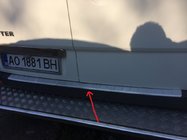Volkswagen Crafter 2006-2016 Protezione Paraurti Posteriore OPACO (Omsa, Acciaio Inox) foto 2