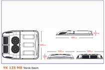 Volkswagen T5 Multivan 2003–2010 Climatizzatore da tetto 13.5 kW (monoblocco) foto 3