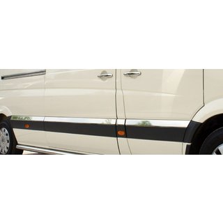 Modanature porte in acciaio inox Volkswagen Crafter 2006-2016 foto 2
