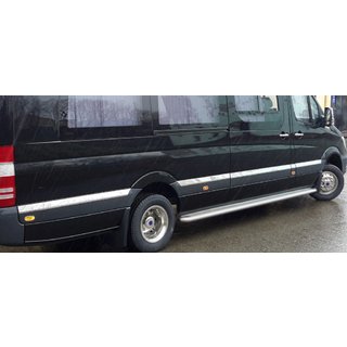 Modanature porte in acciaio inox Volkswagen Crafter 2006-2016 foto 3